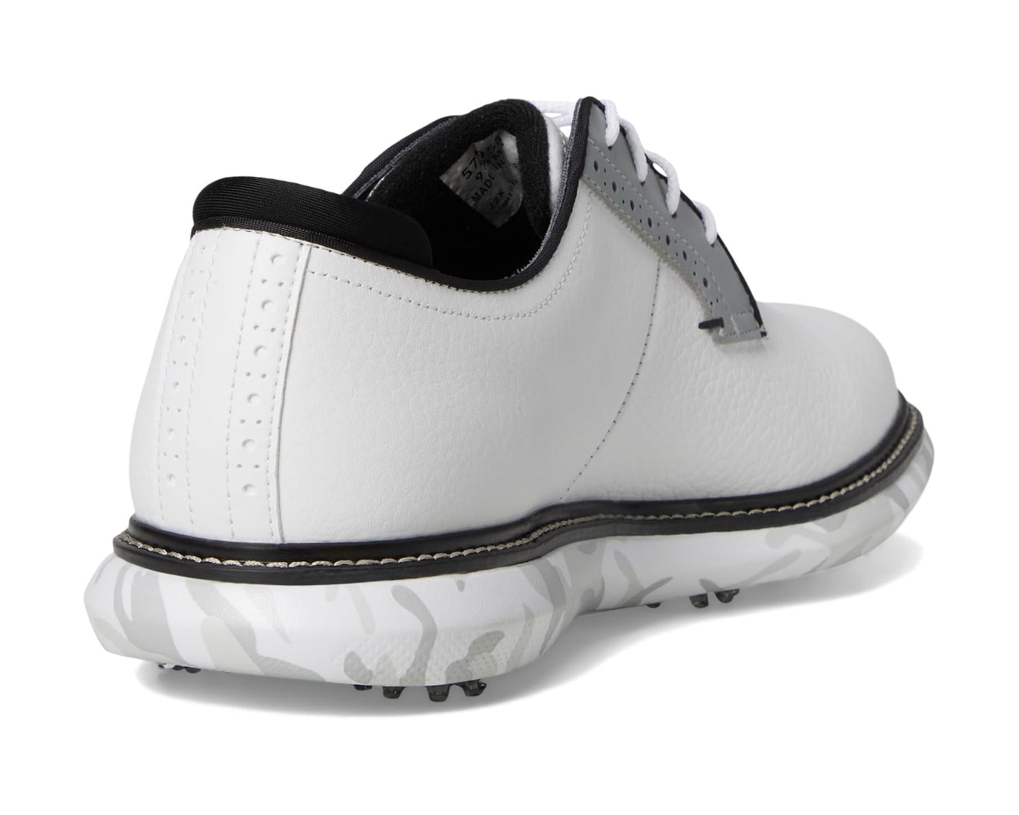 Men's FootJoy Traditions Blucher Golf Shoes White/Grey Camo