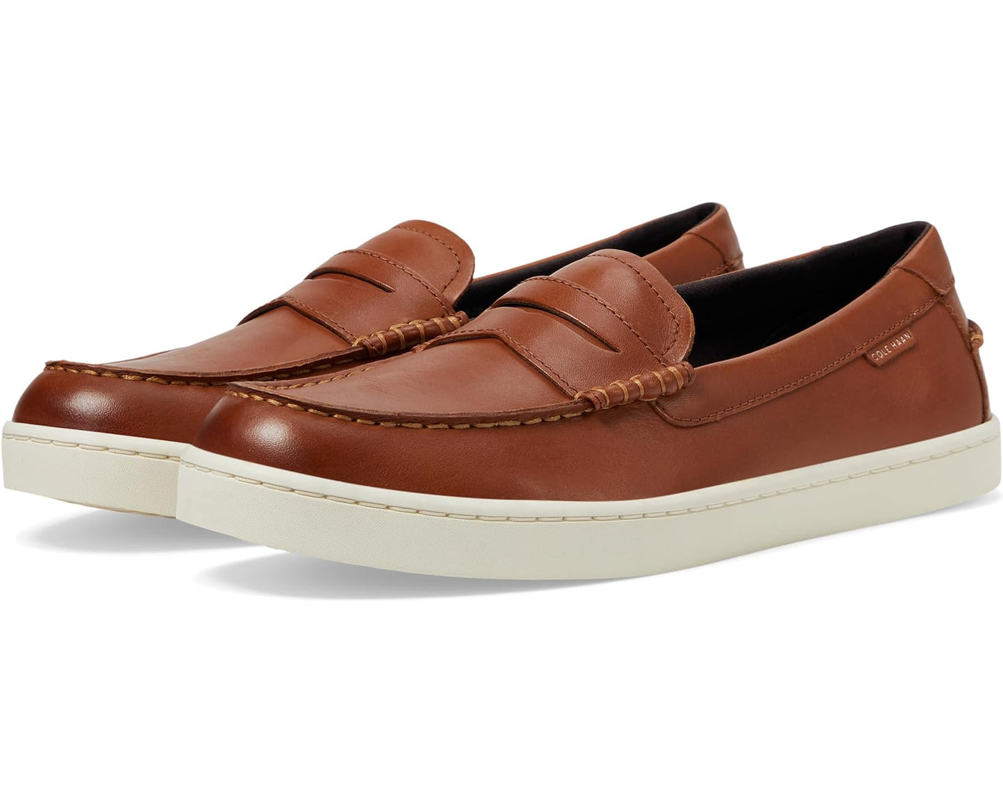 Men's Cole Haan Pinch Weekender Penny Textured British Tan/Ivory