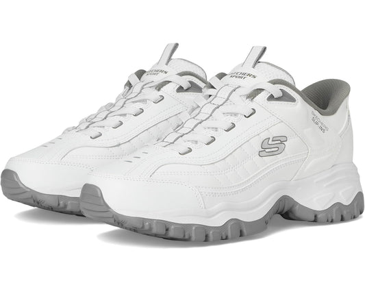 Men's SKECHERS Afterburn E'Lite Grill Corporal Hands Free Slip-In White/Gray