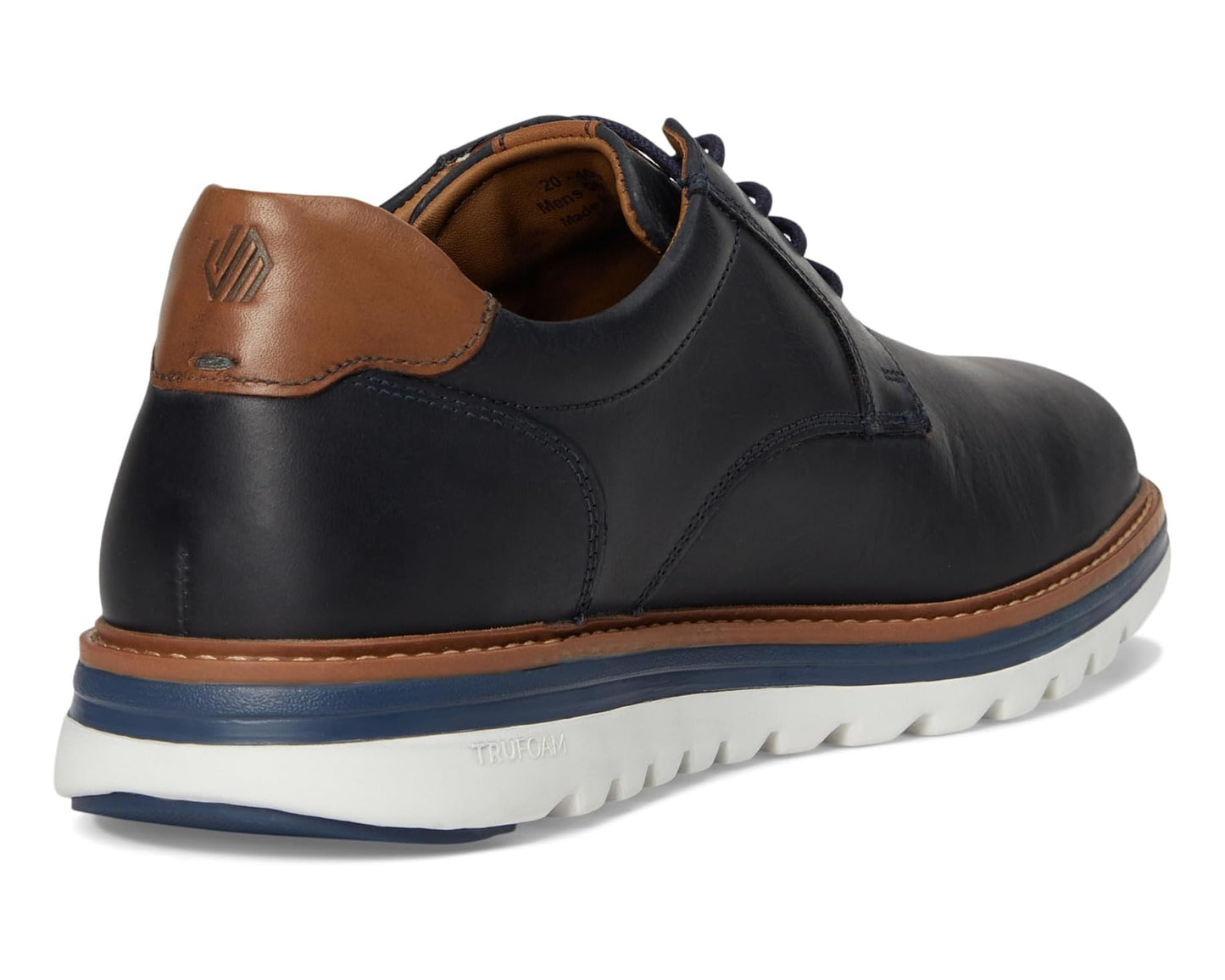 Men's Johnston & Murphy Braxton Plain Toe Navy Oiled Full Grain