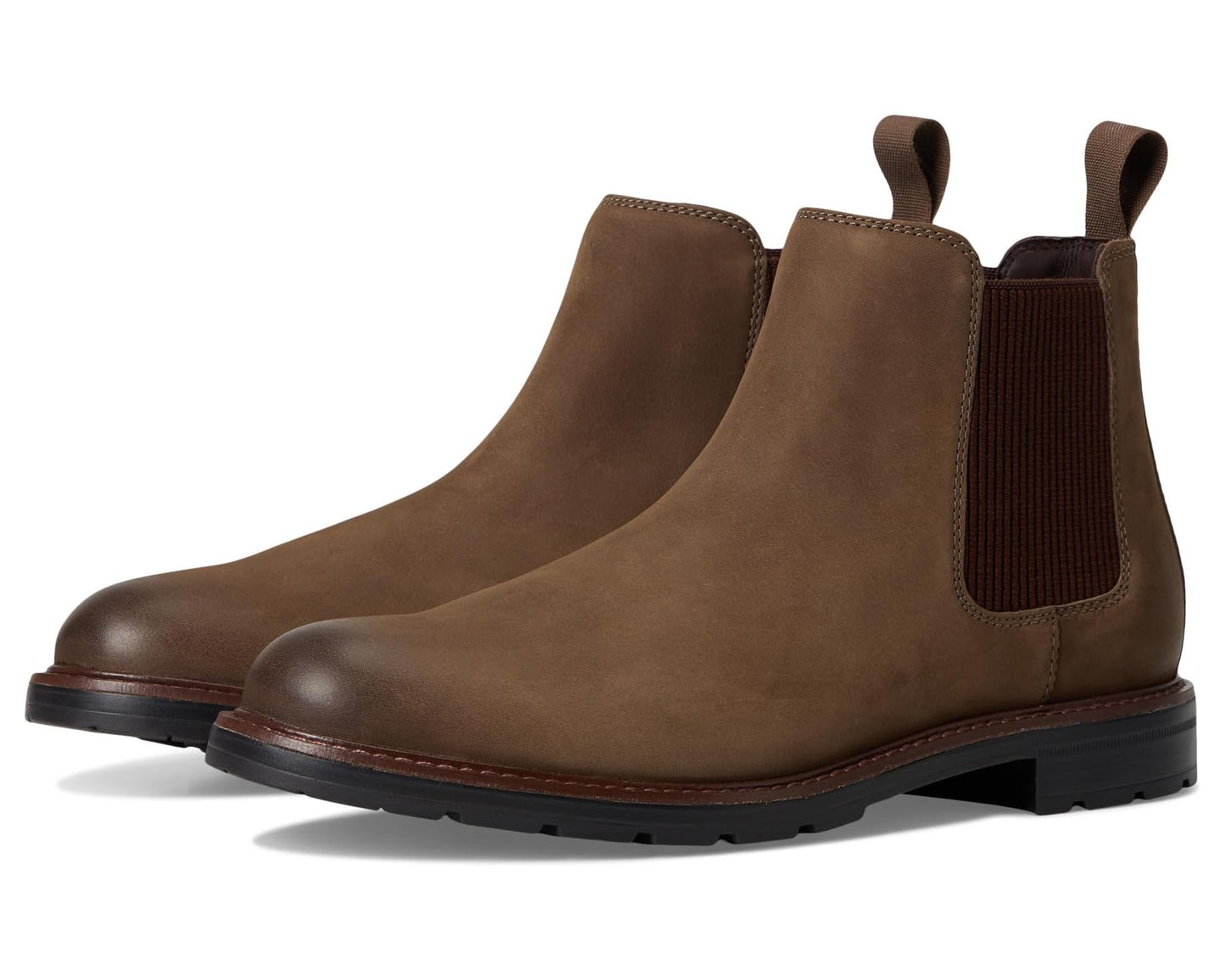 Men's Cole Haan Chamberlin Grand Chelsea Boots Truffle Nubuck/Black Water Resistant