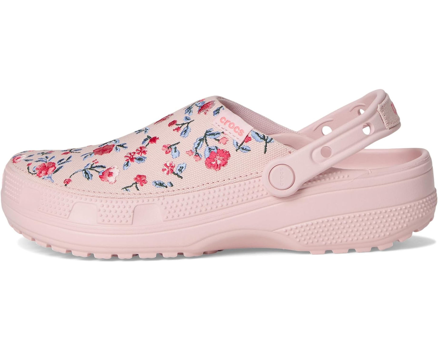 Unisex Crocs Classic Crafted Canvas Clogs Floral Cotton Candy