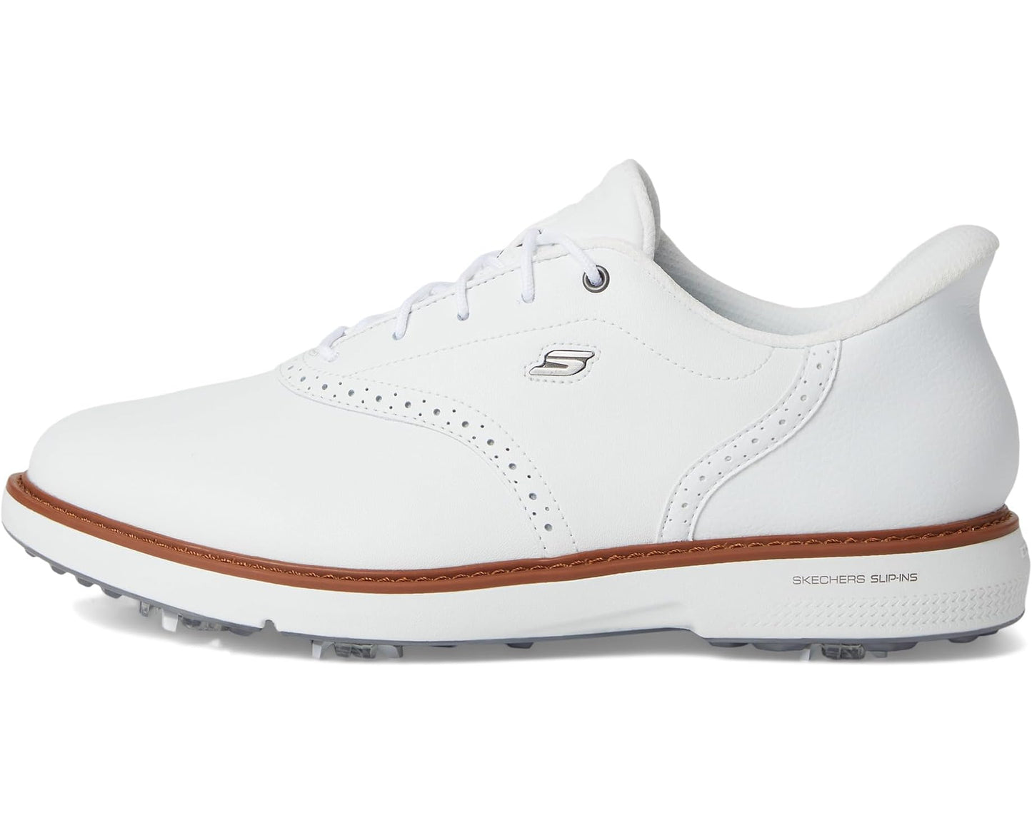 Men's Skechers GO GOLF Prestige Slip-In ArchFit Spiked Golf Shoe White