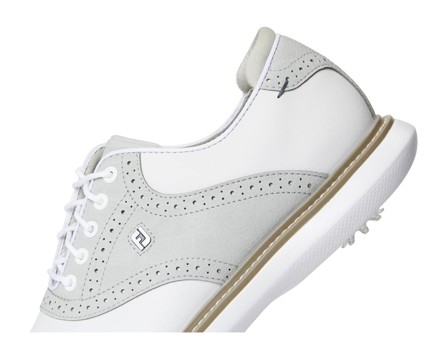 Men's FootJoy Traditions Golf Shoes- Previous Season White/Grey/White