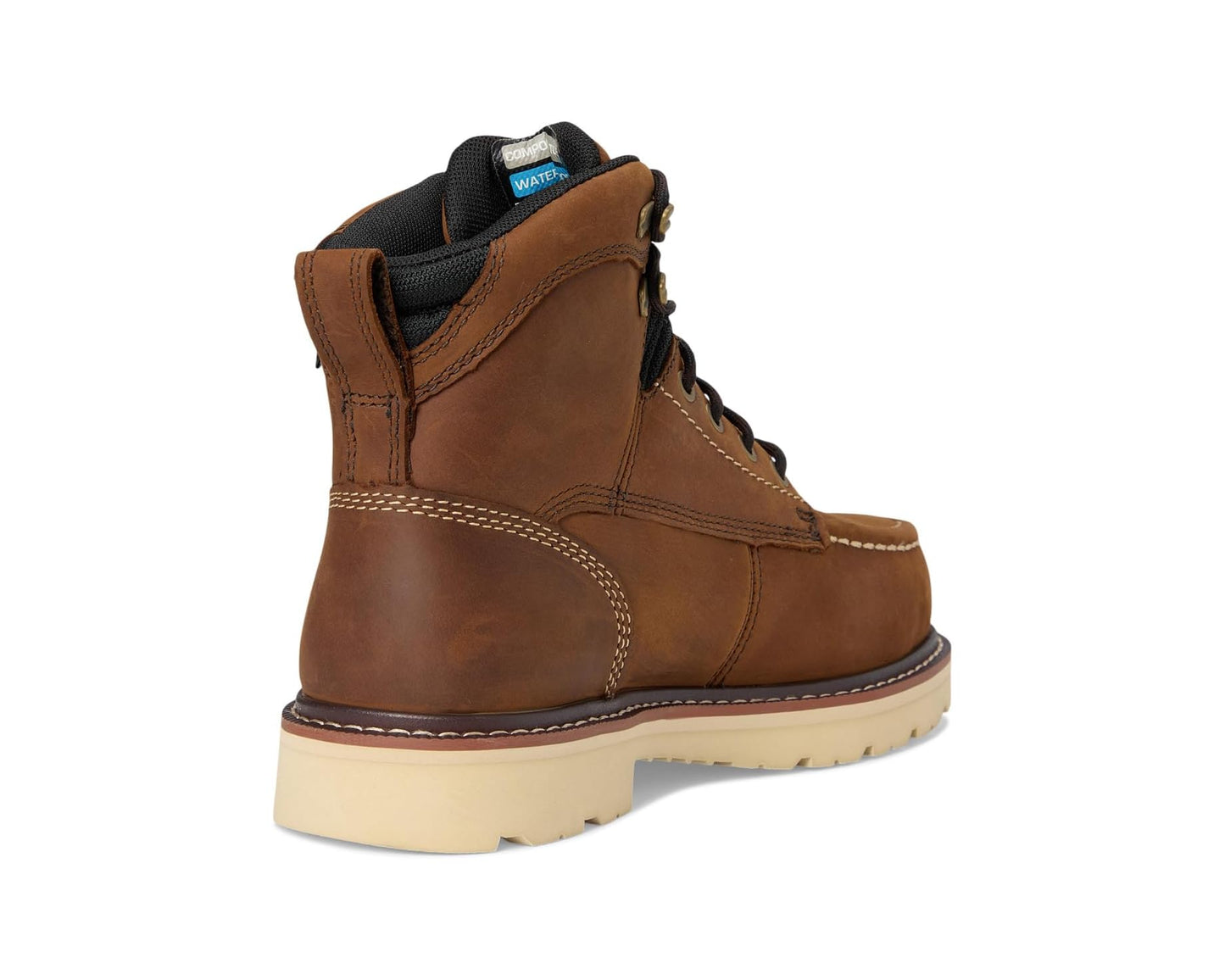 Men's Ariat Rebar Lift 6 Waterproof Composite Toe Work Boots Distressed Brown