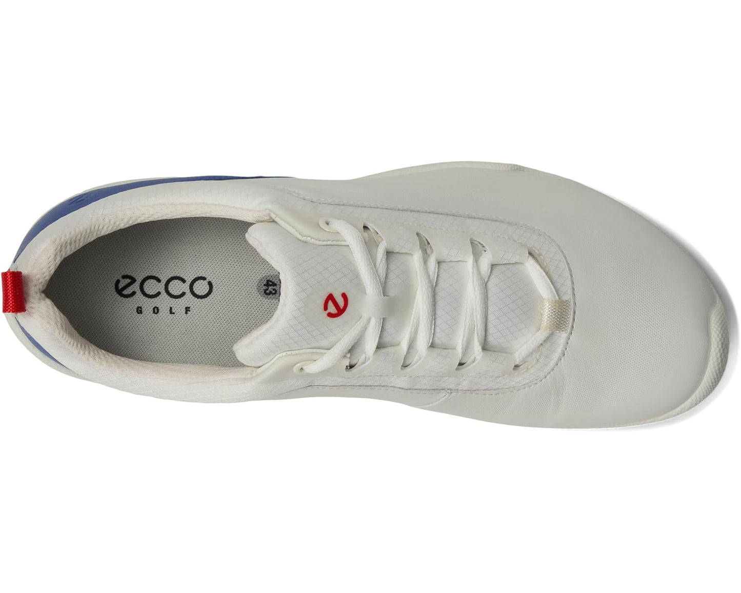 Men's ECCO Golf BIOM Hybrid BNY Waterproof White/Mazarine Blue