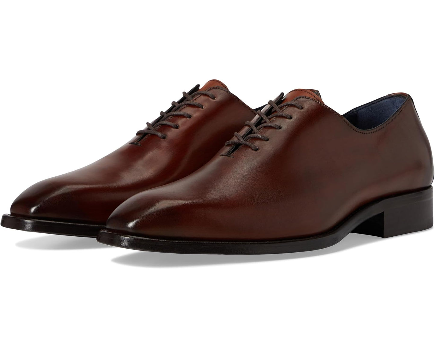 Men's Johnston & Murphy Collection Larson One-Piece Plain Toe Mahogany Italian Calfskin