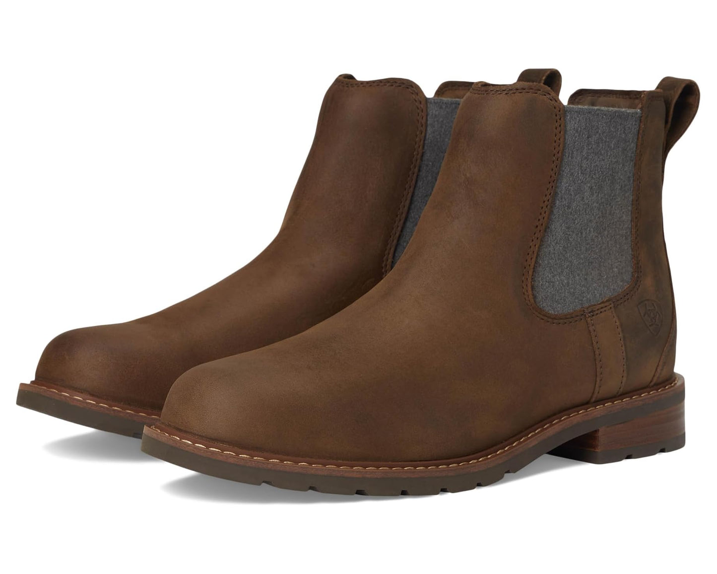 Men's Ariat Wexford Waterproof Chelsea Boot Palm Brown