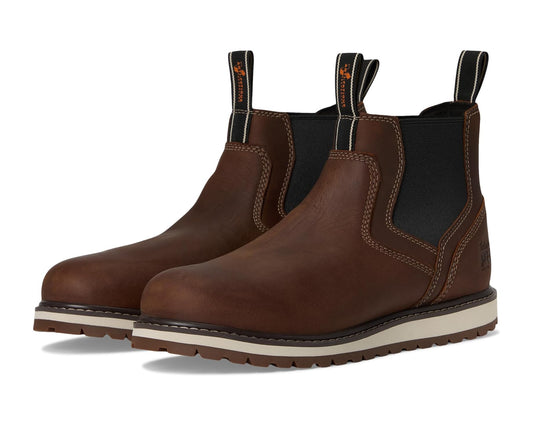 Men's Timberland PRO Irvine Chelsea Wedge Soft Toe Medium Brown