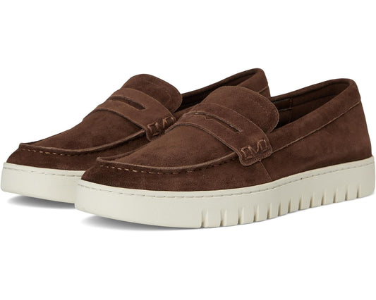 Men's VIONIC M Uptown Loafer/Moc Shoes Coffee Brown Suede