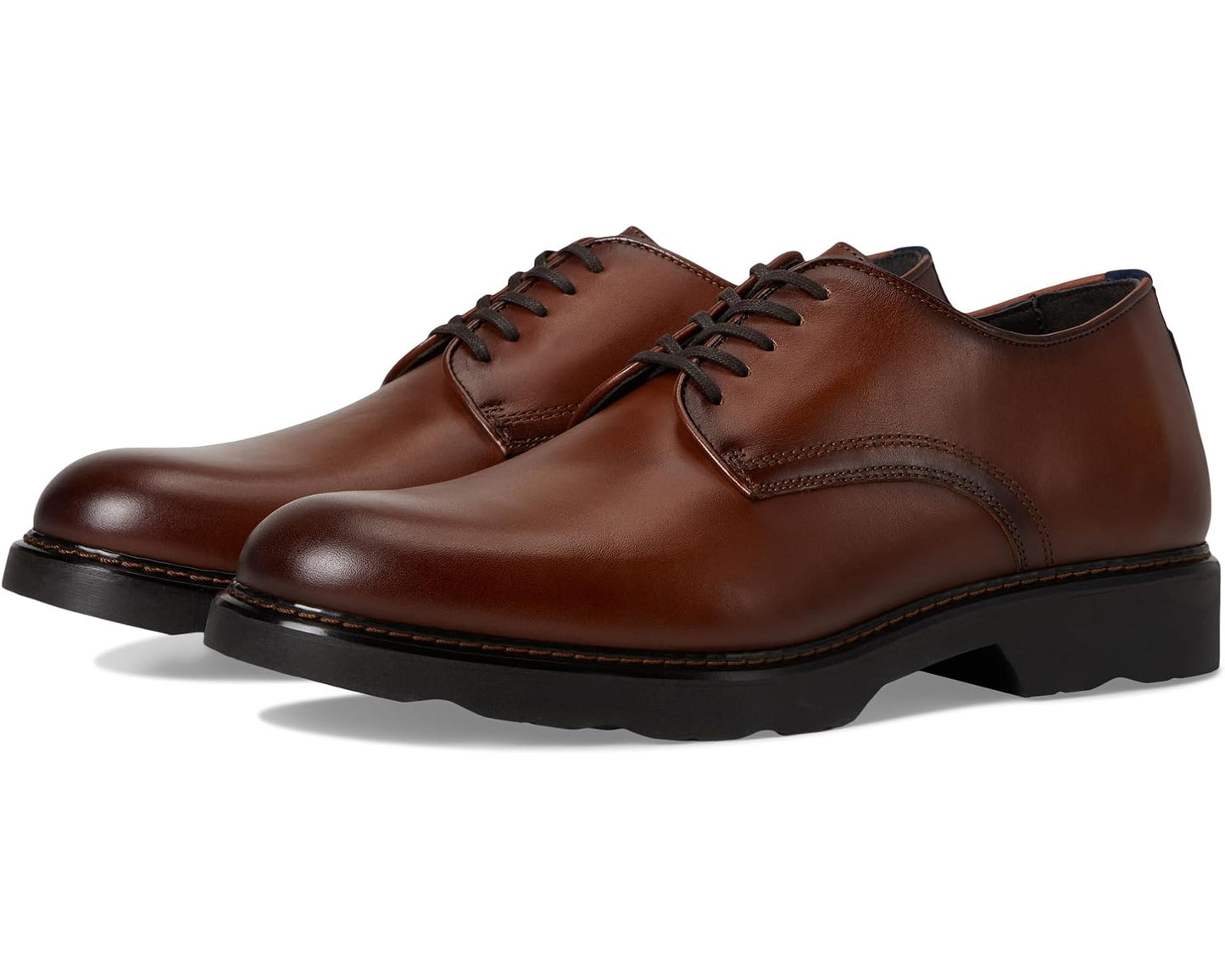 Men's Johnston & Murphy Collection Huxley Plain Toe Derby Teak Italian Calfskin