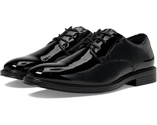 Men's Nunn Bush Centro Flex Formal Plain Toe Oxford Black Patent