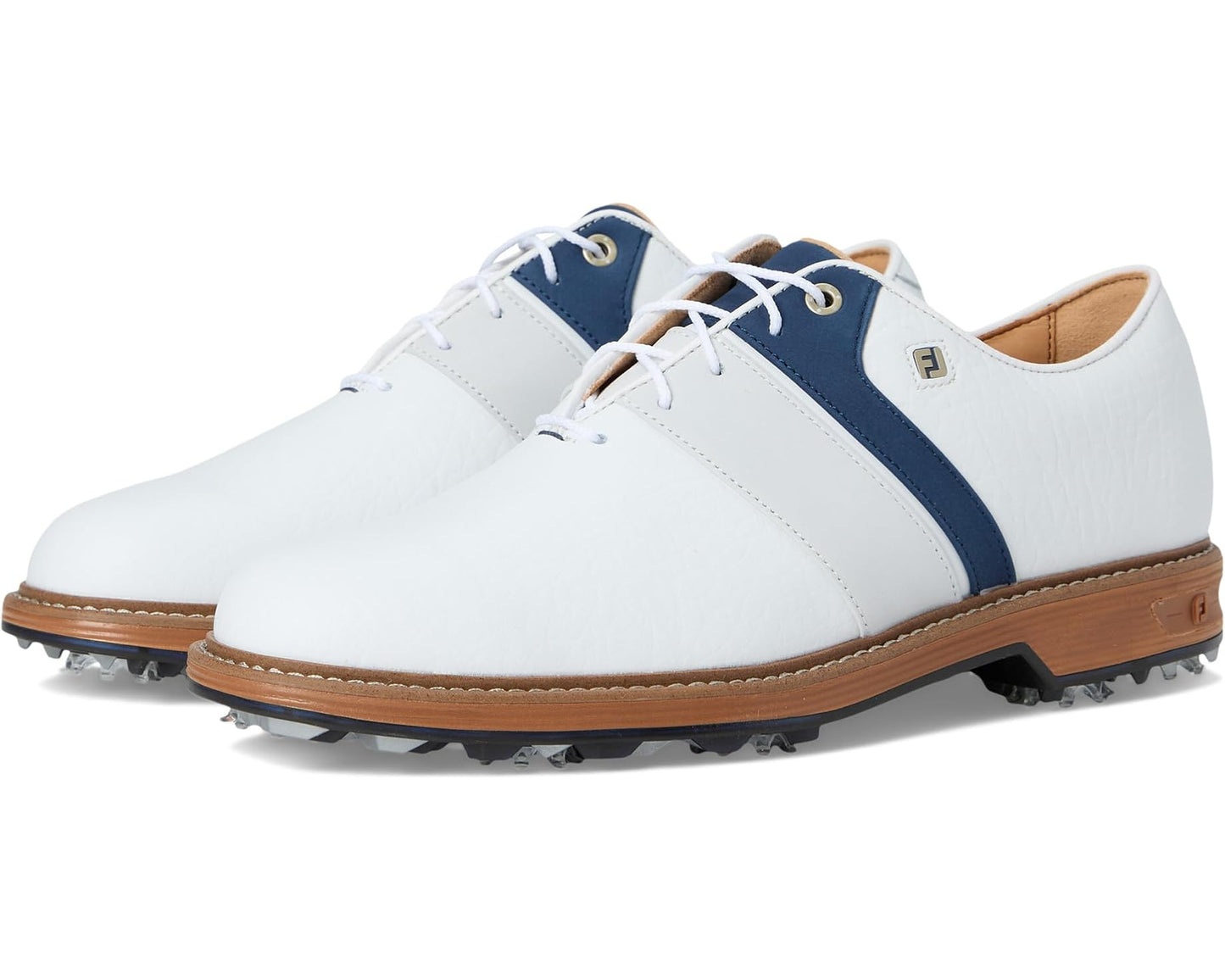 Men's FootJoy Premiere Series Bison Golf Shoes White/Navy/White