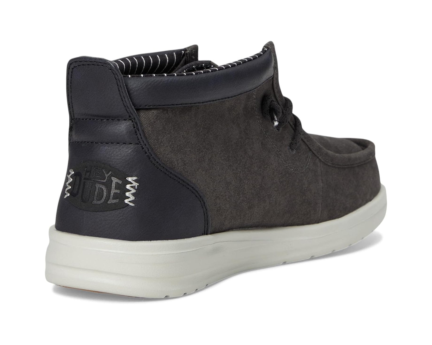 Men's Hey Dude Wally Mid Gripr Vin Classic Black Oyster/Black