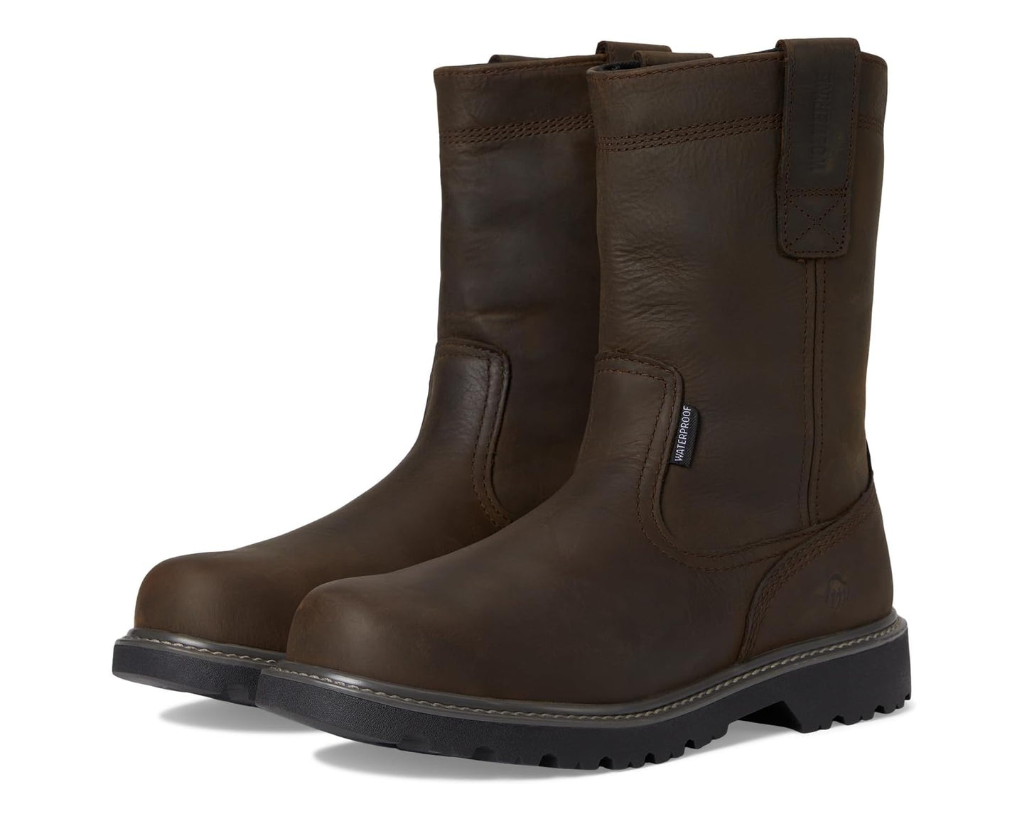 Men's Wolverine Floorhand Welly 10 Steel Toe Dark Brown