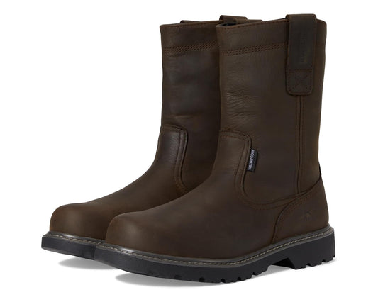Men's Wolverine Floorhand Welly 10 Steel Toe Dark Brown