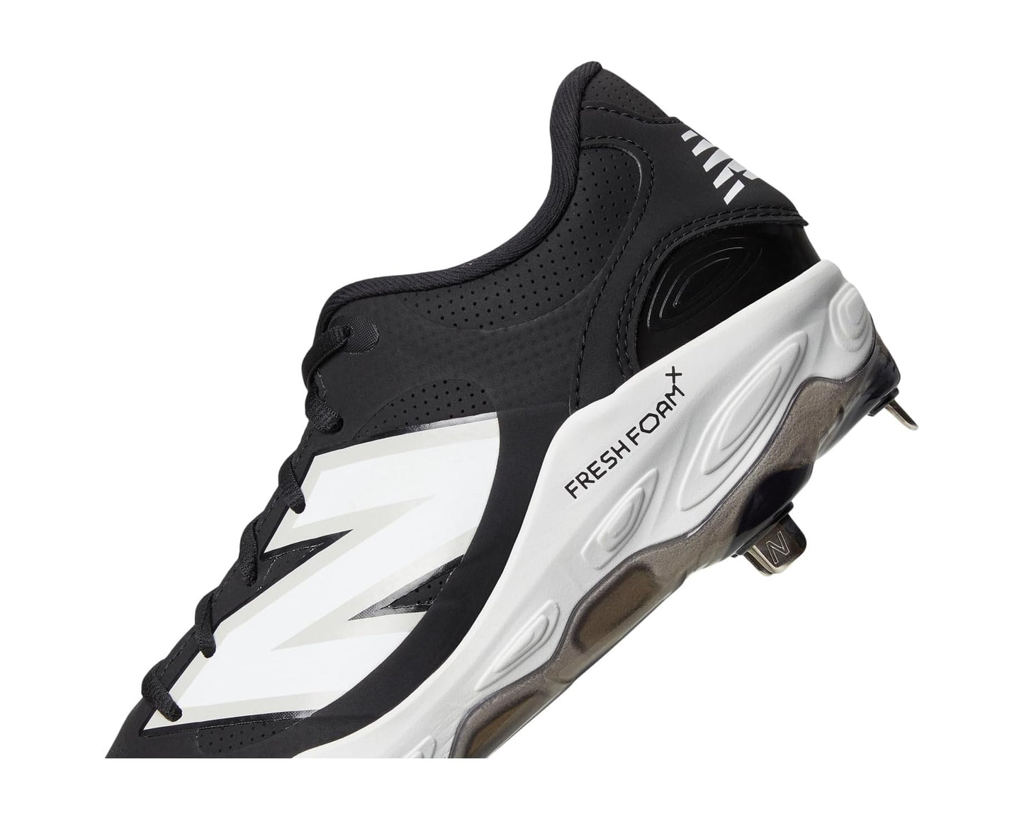 Men's New Balance Fresh Foam X 3000v7 Synthetic Baseball Cleats Black/White