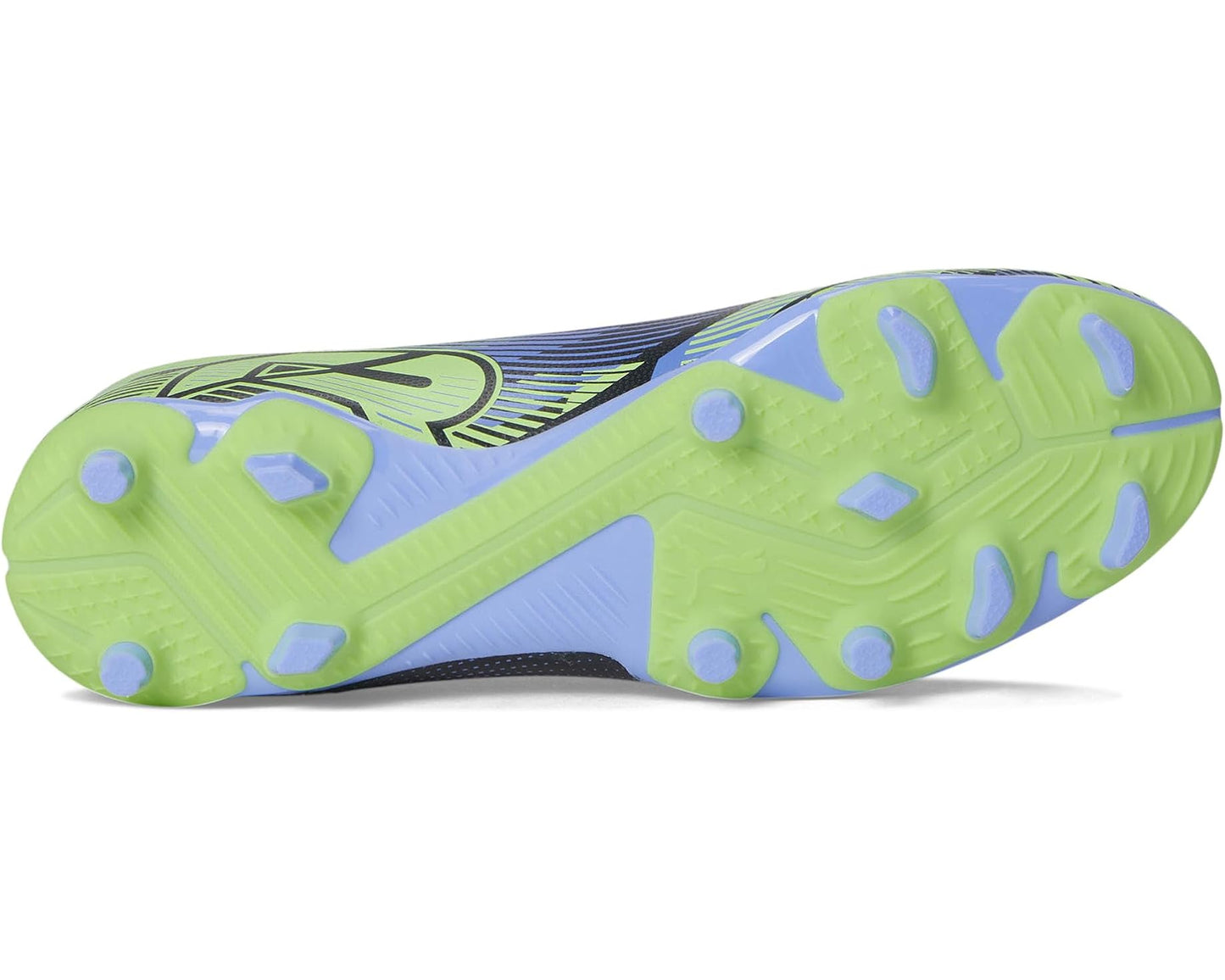 Men's PUMA Future 7 Play Firm Ground/Artificial Ground Soccer Cleats Gray Skies-Elektro Purple-Fizzy Apple-Puma White