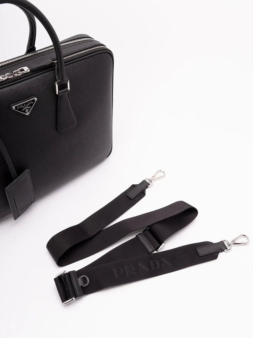 Prada Men Saffiano Leather Briefcase