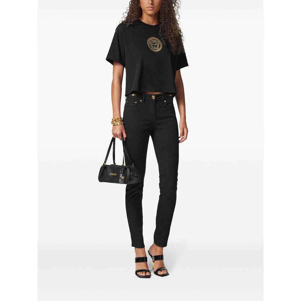 Versace Black Shoulder Bags Women