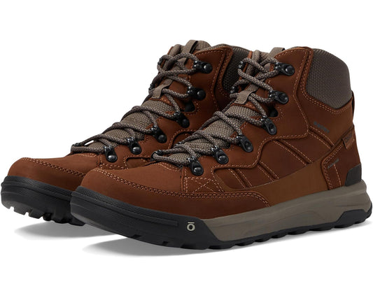 Men's Oboz Burke Mid Leather B-Dry Grizzly