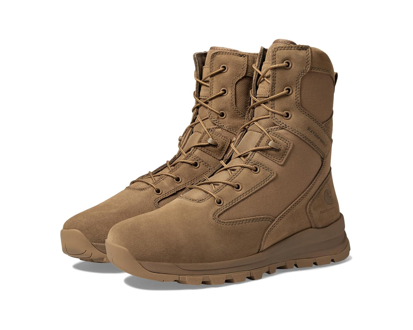 Men's Carhartt Gilmore WP 8 Side Zip Soft Toe Boot Coyote Suede