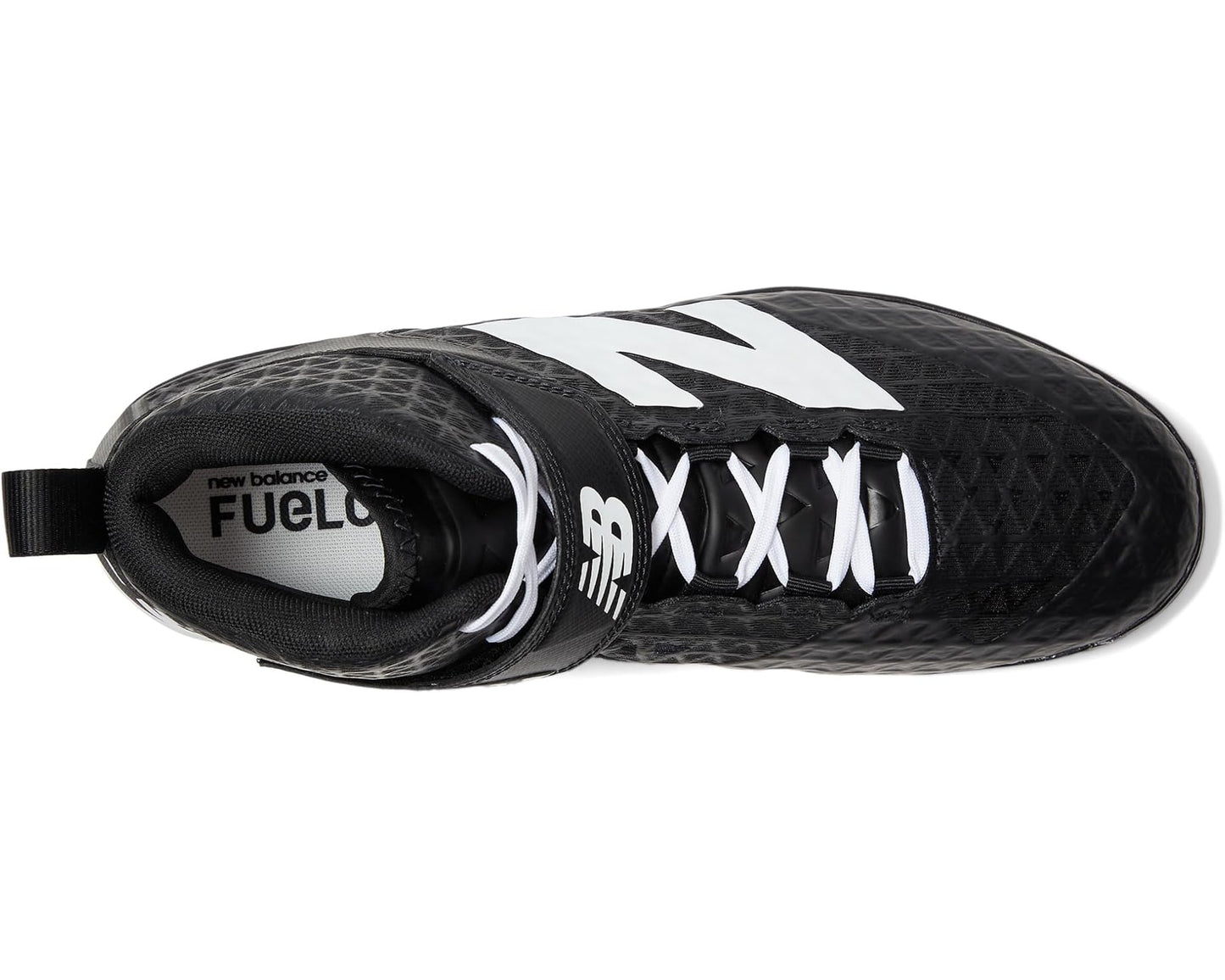 Men's New Balance Fuelcell 4040 V8 Mid-molded Baseball Cleats Black/White