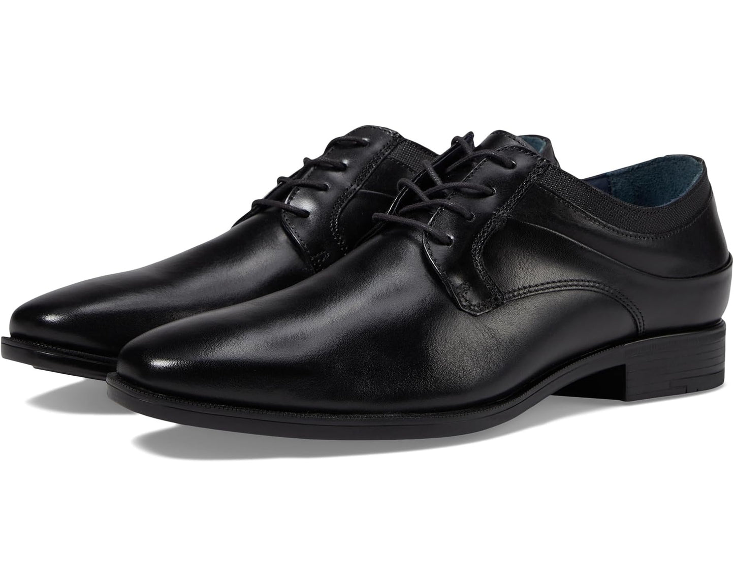 Men's Johnston & Murphy Gibbons Plain Toe Black Full Grain