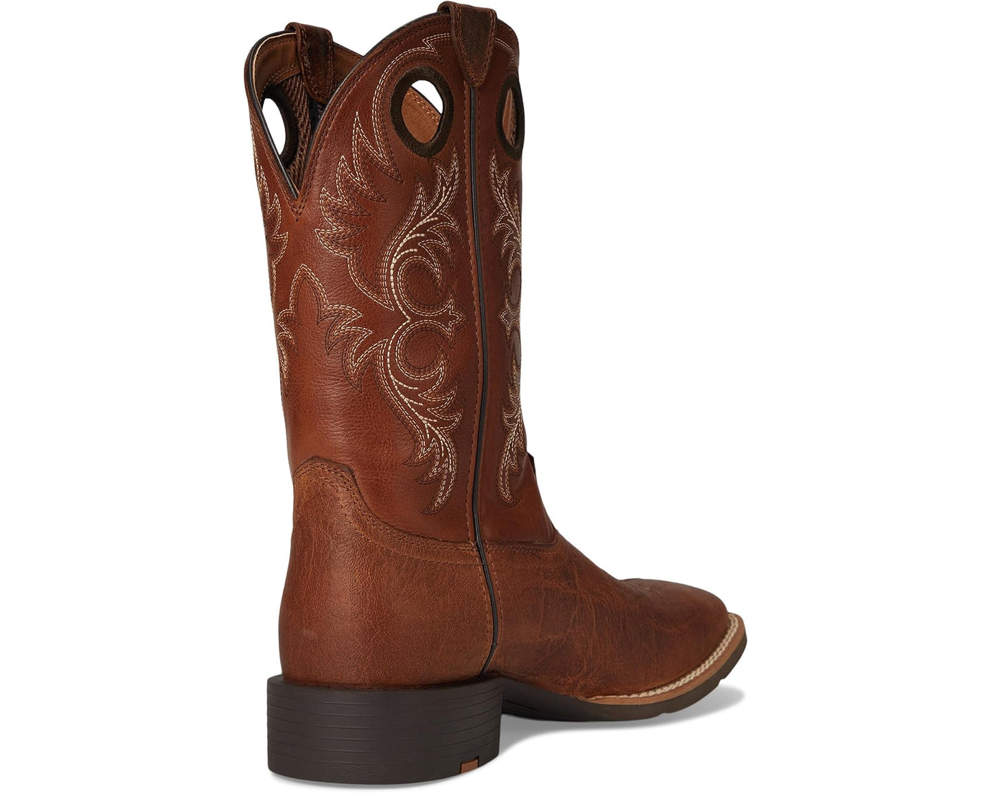 Men's Ariat Sport Rodeo Cowboy Boots Aged Tan Elephant Print