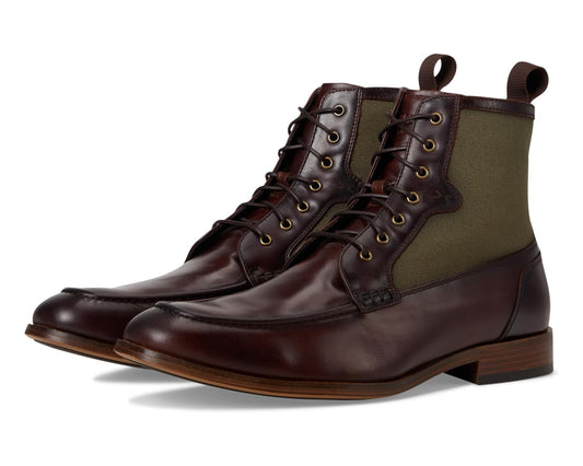 Men's Stacy Adams Brumley Moc Toe Lace-Up Boots Brown Multi