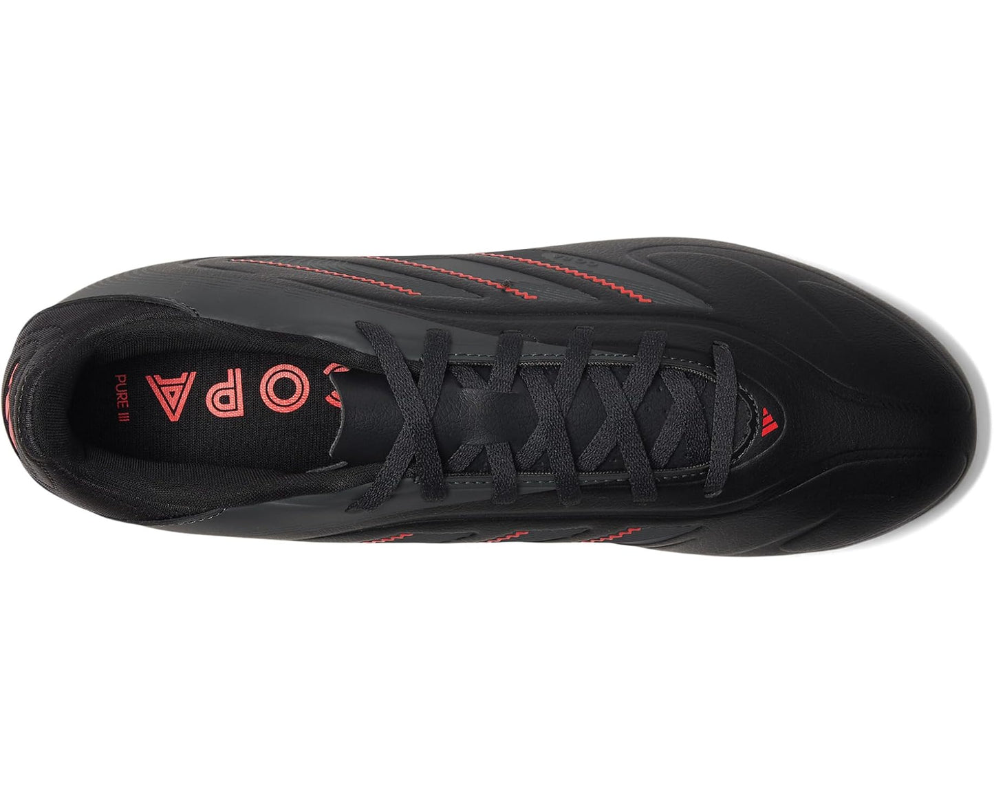 Unisex adidas Copa Pure 3 Club Firm Ground/Multi Ground Soccer Cleats Black/Carbon/Lucid Red