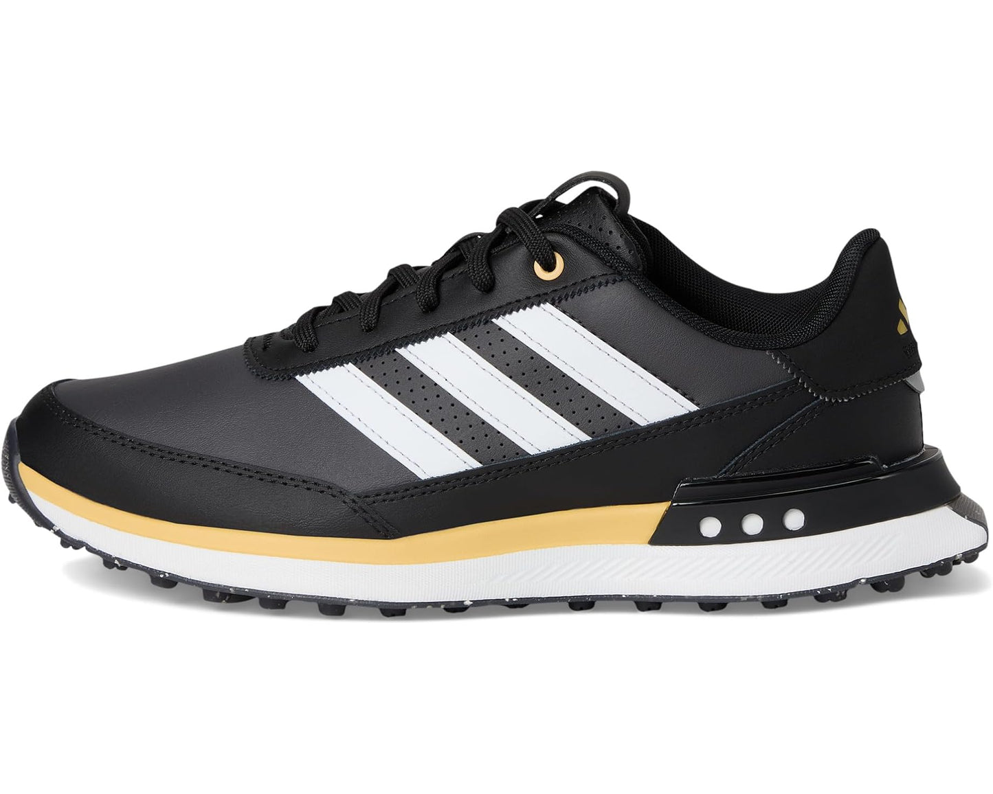 Men's adidas Golf S2G Spikeless Leather Golf Shoes Core Black/Footwear White/Oat