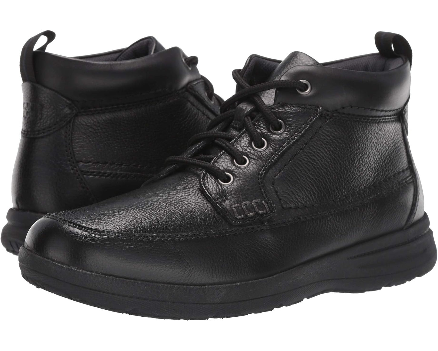 Men's Nunn Bush Cam Moc Toe Boot Black Tumbled