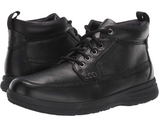Men's Nunn Bush Cam Moc Toe Boot Black Tumbled