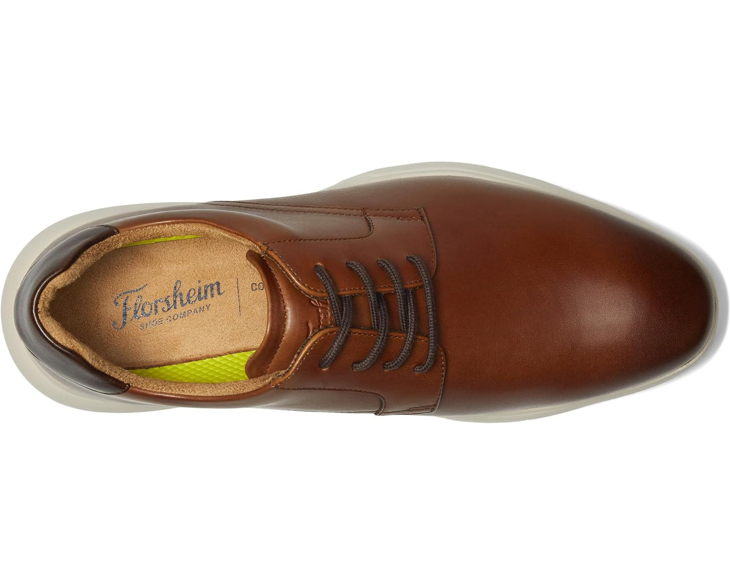 Men's Florsheim Dash Plain Toe Oxford Cognac