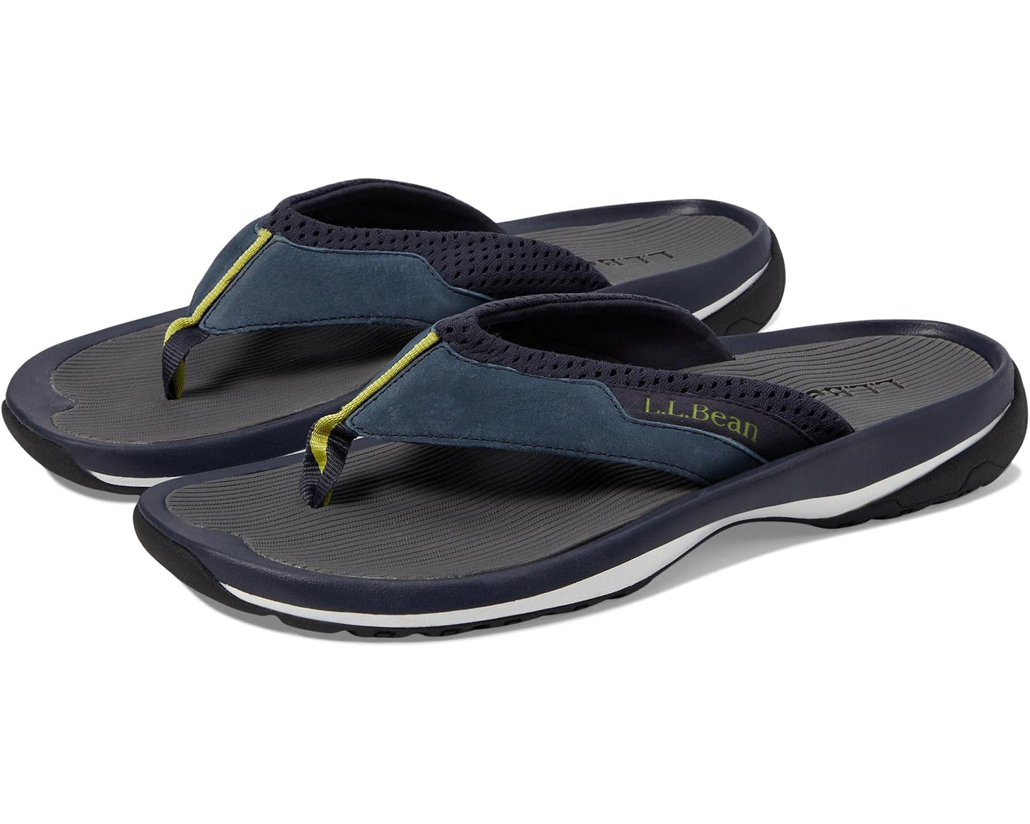 Men's L.L.Bean Swift River Flip-Flop Sandal Sport Carbon Navy
