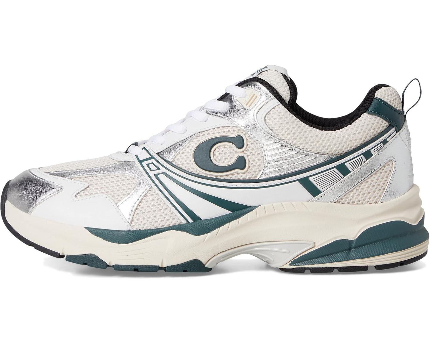 Men's COACH Mesh Sneakers Dark Teal Multi