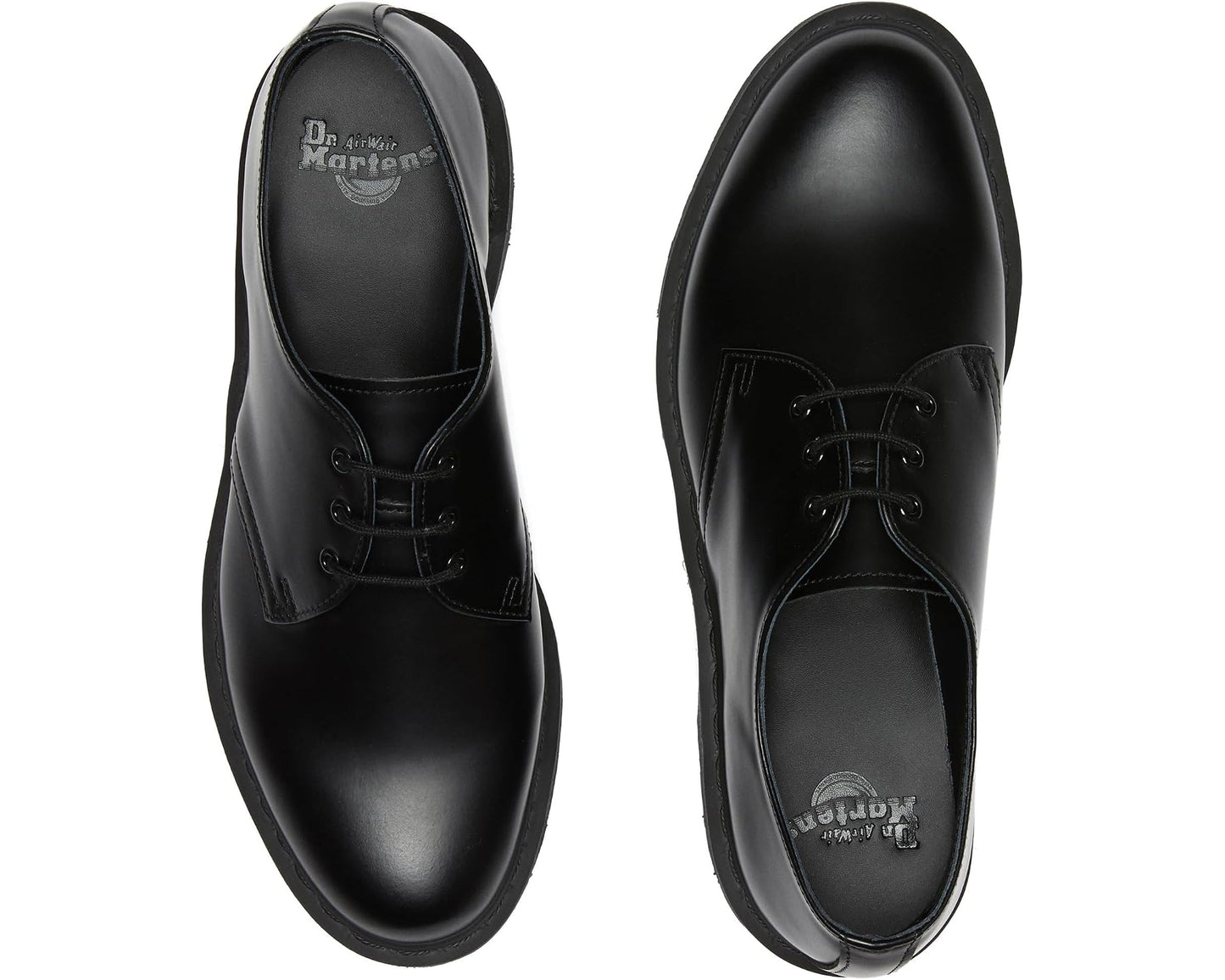 Unisex Dr. Martens 1461 3-Tie Shoe Black Smooth