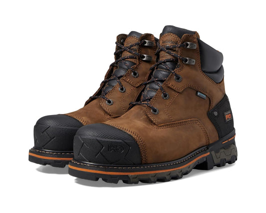 Men's Timberland PRO Boondock Brown Oiled Distressed Leather