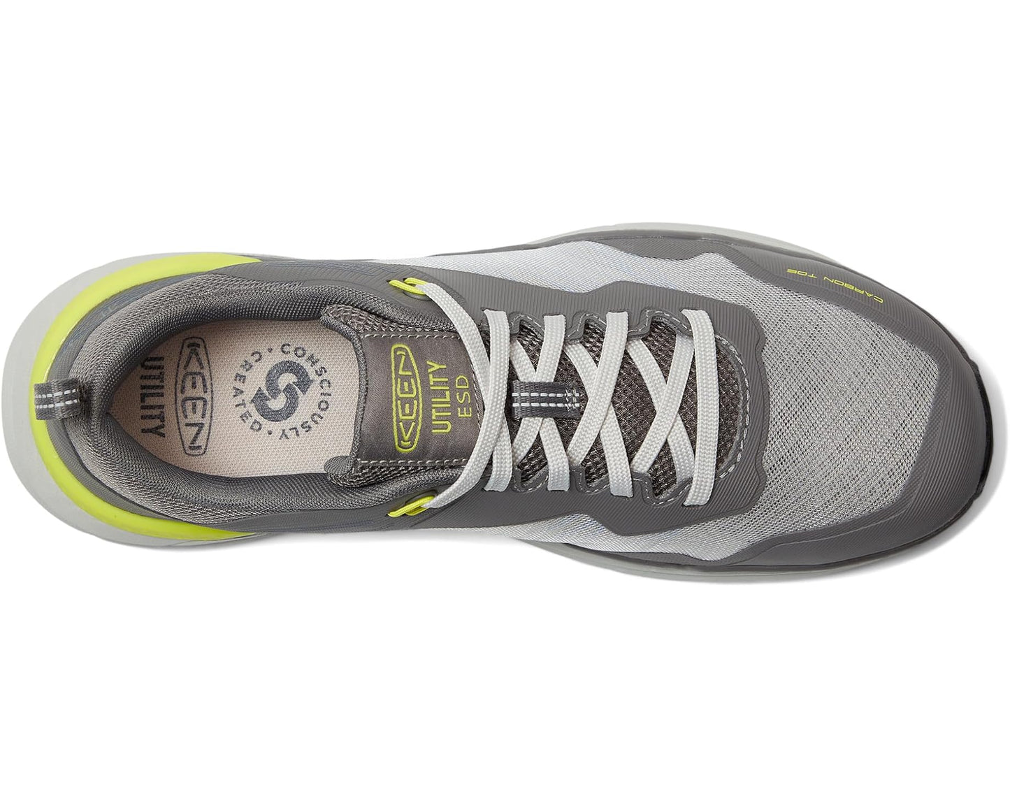 Men's KEEN Utility Speedworks ESD Work Sneakers (Carbon-Fiber Toe) Steel Grey/Vintage Indigo