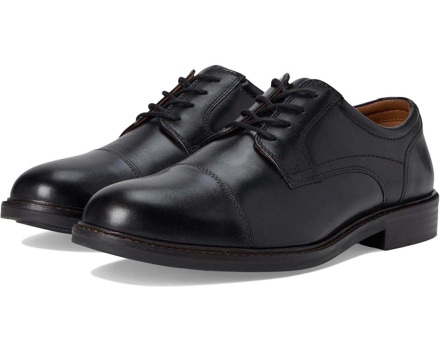 Men's Johnston & Murphy Mason Cap Toe Black Full Grain