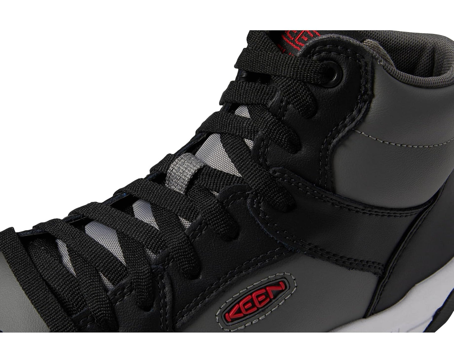 Men's KEEN Utility Overton Mid (Comp Toe) Steel Grey/Black