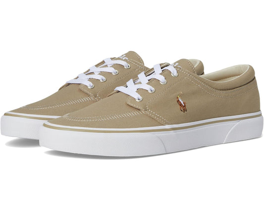 Men's Polo Ralph Lauren Faxon X Low-Top Canvas Sneaker Hampton Khaki/Multi