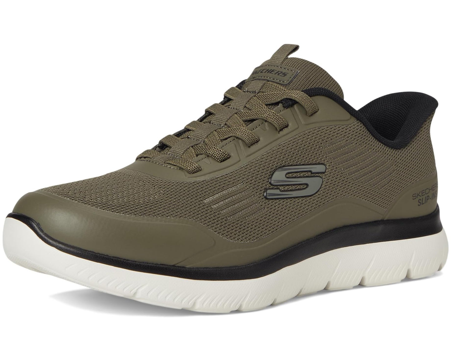 Men's SKECHERS Summits Leyter Hands Free Slip-in Olive/Black