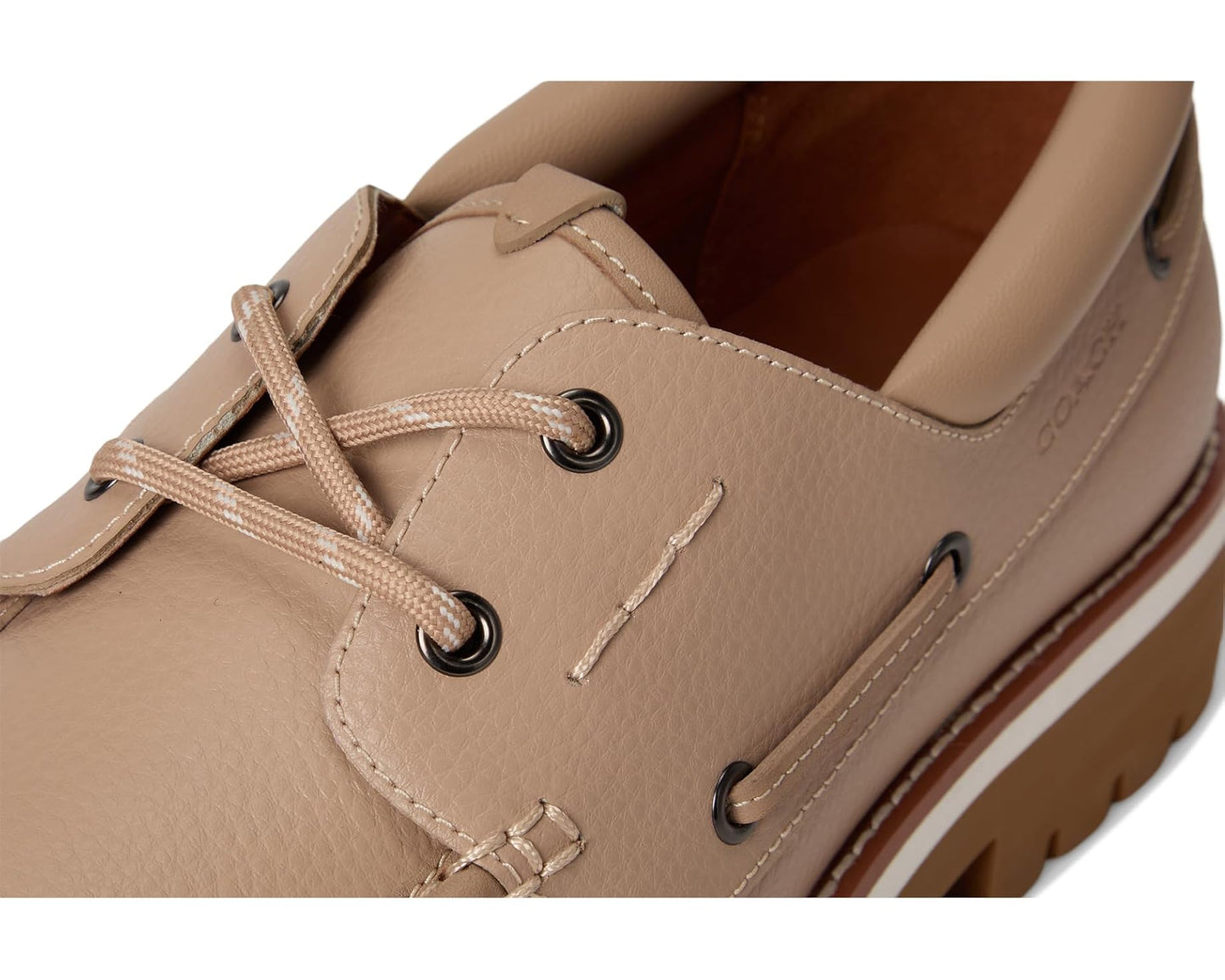 Men's COACH Benson Boat Shoe Taupe