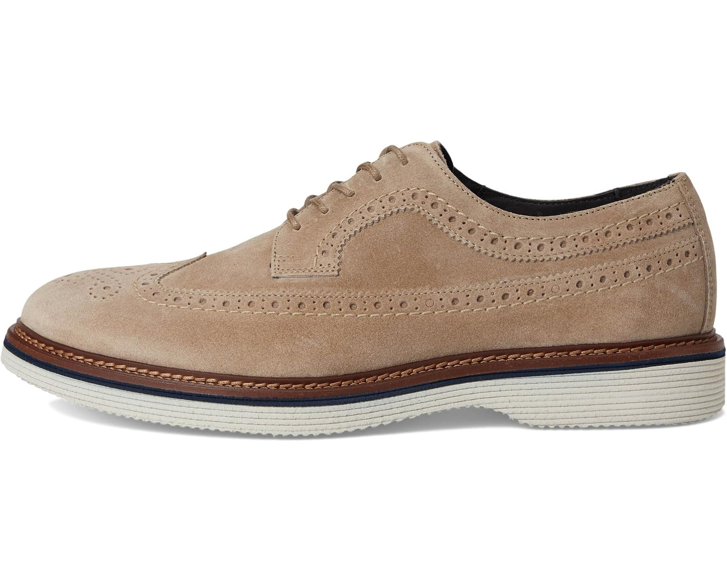 Men's Johnston & Murphy Collection Jenson Longwing Taupe Italian Suede 1