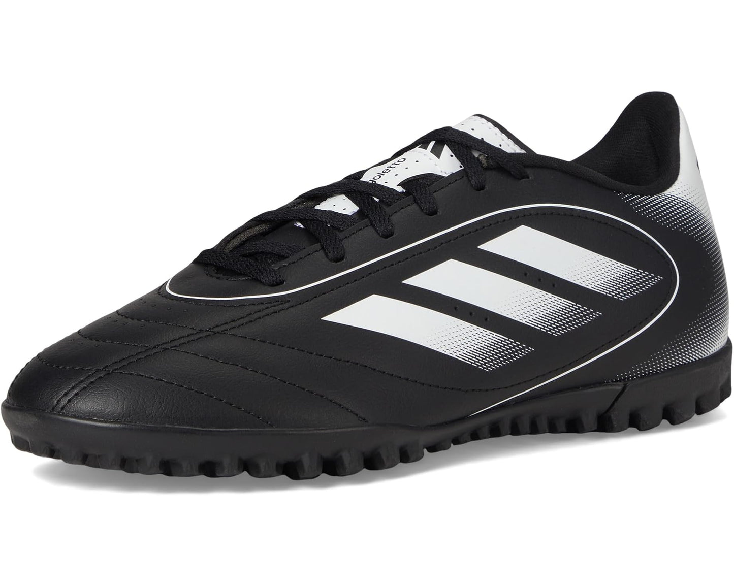 Unisex adidas Goletto IX Turf Soccer Cleats Black/White/Black