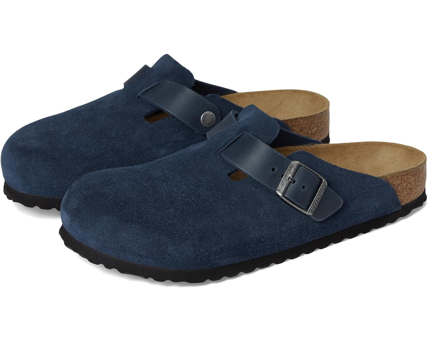 Men's Birkenstock Boston - Suede/Oiled Leather New Navy