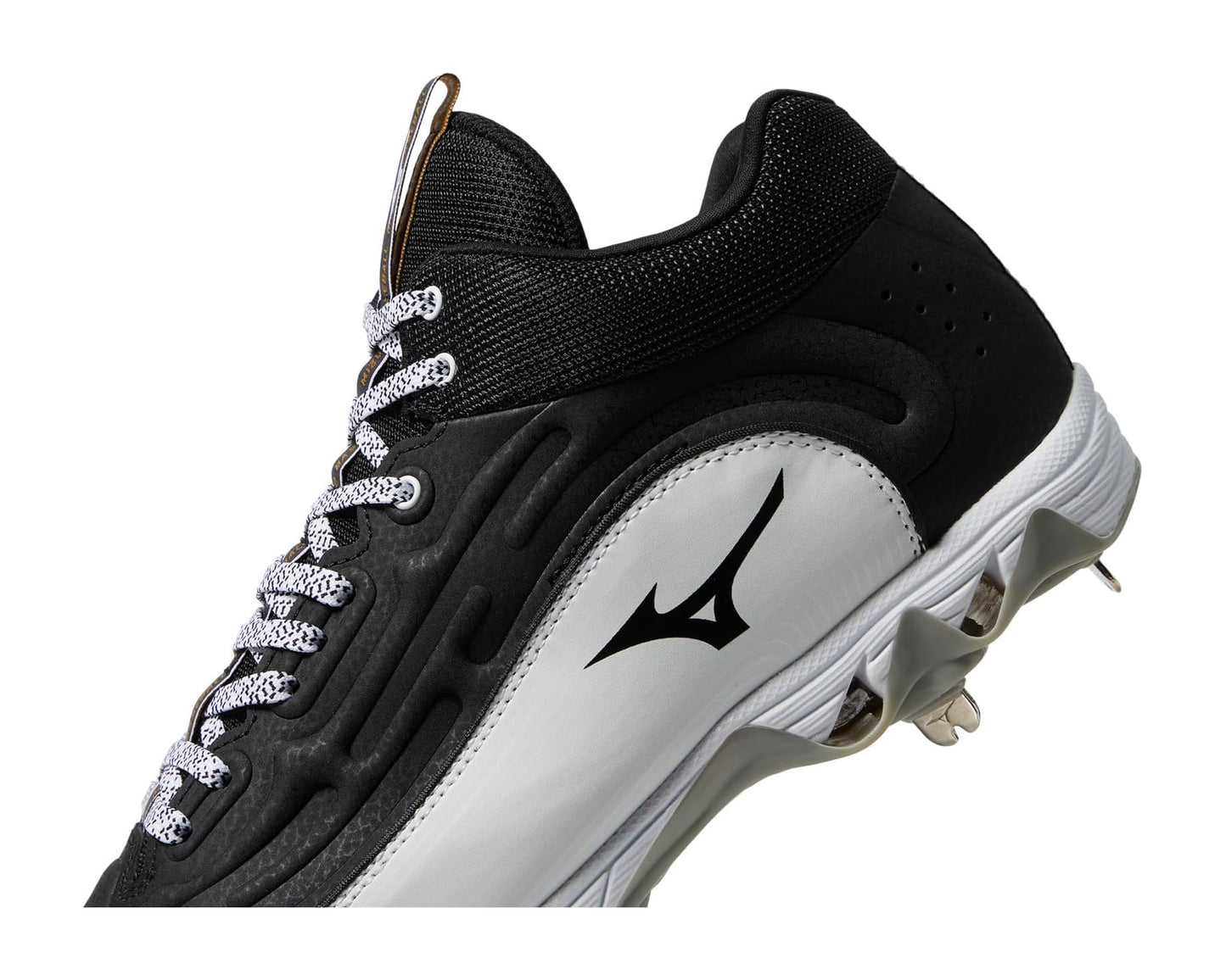Men's Mizuno 9-Spike Ambition 3 Mid Black/White