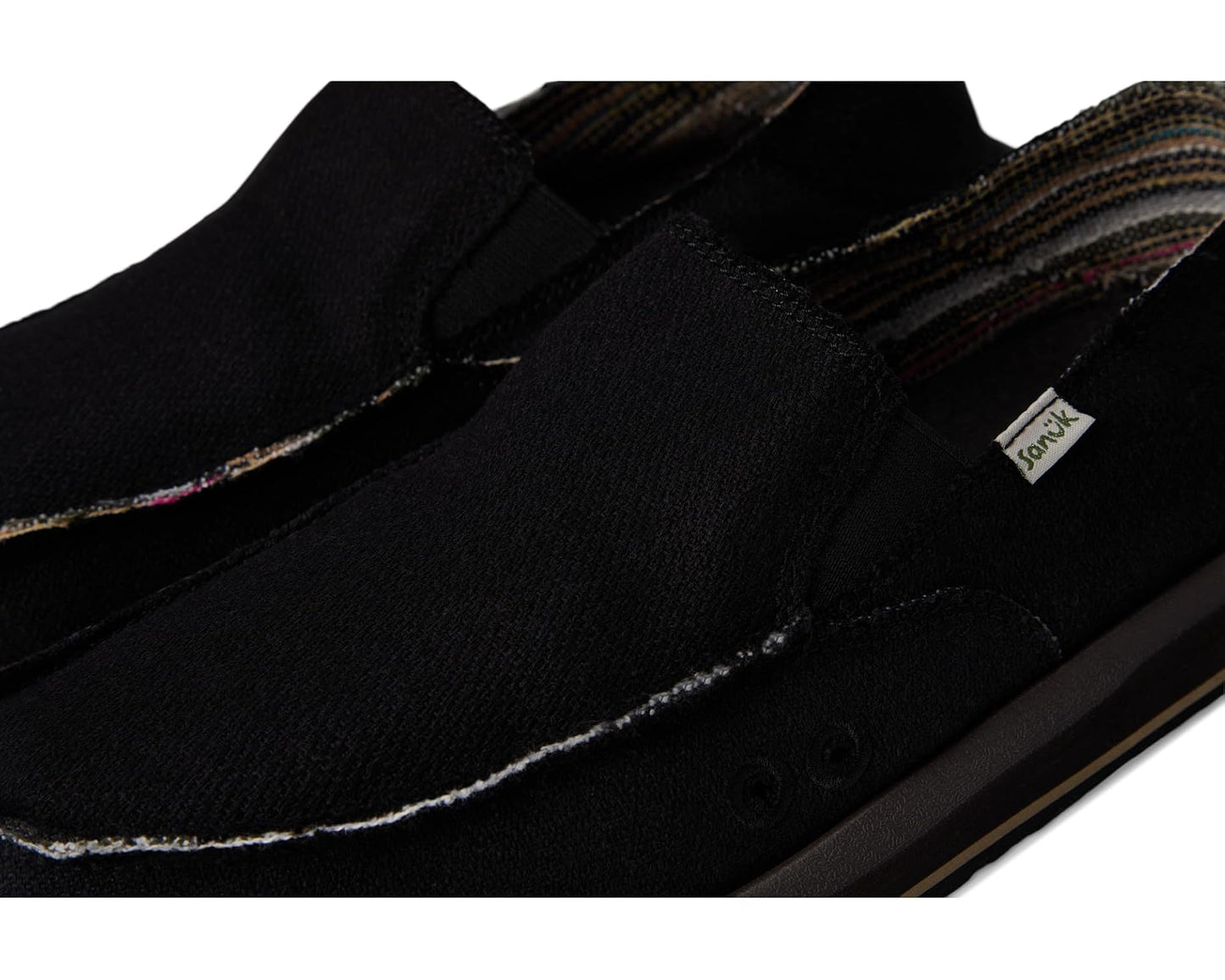 Men's Sanuk Donny Hemp Two-Tone Black